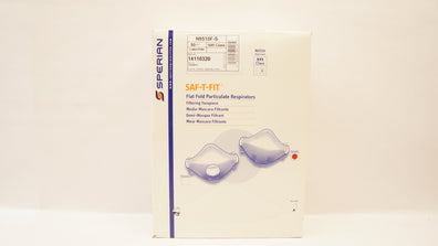 Sperian N9510F-S Saf-T-Fit Flat Fold Particulate Respirators N95Class -Box of 50